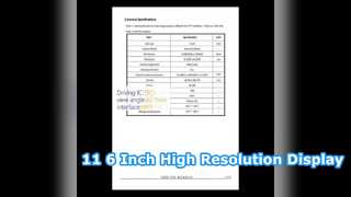 11.6 ইঞ্চি IPS TFT ডিসপ্লে মডিউল উচ্চ রেজোলিউশন MIPI