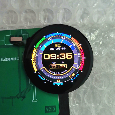 1.3 Inch Round AMOLED Display Module With Touch Panel,  360X360 Resolution QSPI Interface,