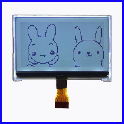 COG Dot Matrix LCD Module Gray FSTN 128x64 8pins White Backlight