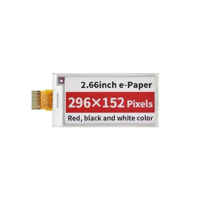 2.66 Inch Color E Paper Display , 296x152 Resolution,  Wide View Angle 9pin E Ink Electronic Paper