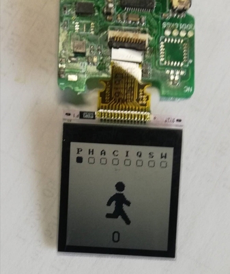 1.0 Inch MEMORY Dot Matrix LCD Module , 128x128 10 PINS SPI Interface Half Transparent