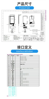 3.5 Inch IPS TFT Display with TP 720(RGB)x1280 Resolution and 380nits MIPI interface ST7703 IC 10LEDS All View Intrument testing