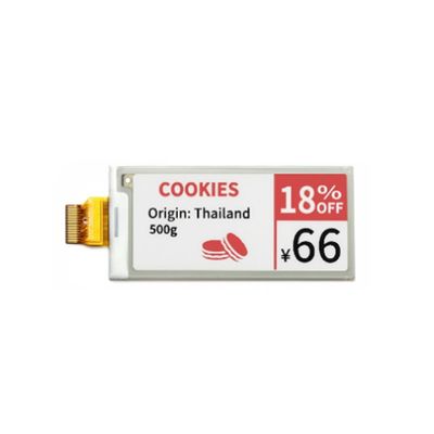 2.9 ইঞ্চি ই-পেপার কালি স্ক্রিন রেজোলিউশন 128x296 ইলেকট্রনিক তাক জন্য স্টিকি নোট ওয়ার্ড কার্ড