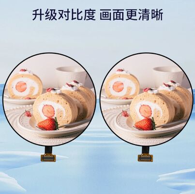 Round 1.43 Inch AMOLED Display Module with 466*466 Resolution and 700 c/d Brightness and SPI Interface 