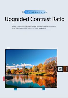 3.92Inch AMOLED Display Module with 500nit Brightness ,1080 x 1240  and MIPI Interface,Driving IC CH13726A,Display Colors 16.7M